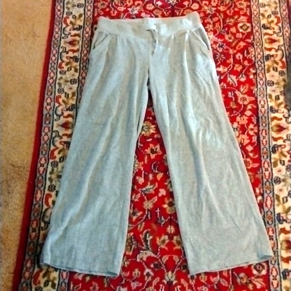 MICHAEL KORS- Velour Grey Petite Trackpants Size S